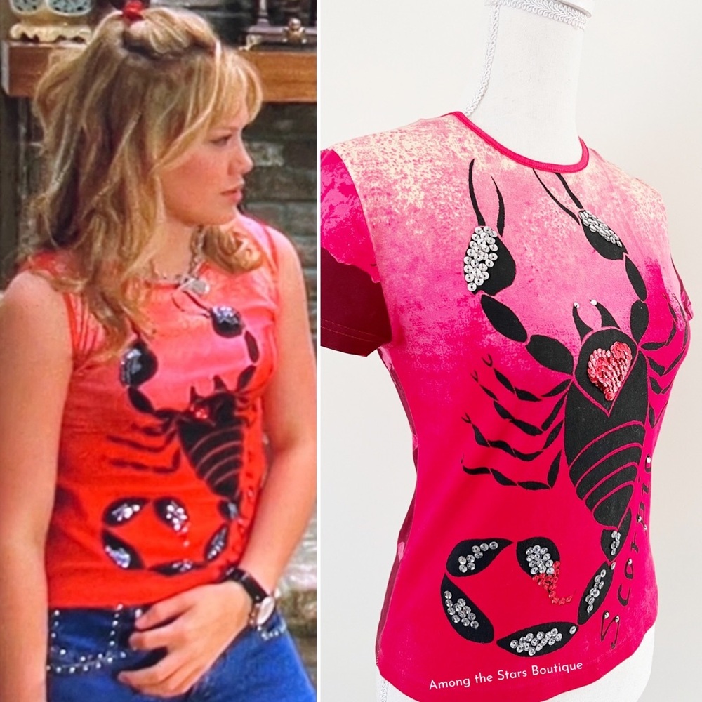 Exceptionally Rare Vintage Y2K Embellished Top ASO Hilary Duff as Lizzie McGuire - Picture 4 of 12